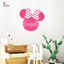 Load image into Gallery viewer, Customized Name Minnie Mouse Design Wall Sticker