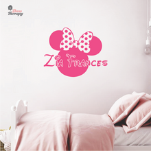 Load image into Gallery viewer, Customized Name Minnie Mouse Design Wall Sticker
