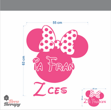 Load image into Gallery viewer, Customized Name Minnie Mouse Design Wall Sticker