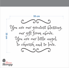 Load image into Gallery viewer, Our Little Angel Wall Sticker