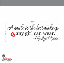 Load image into Gallery viewer, Smile Best Make Up Wall Sticker