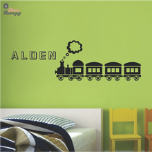 Load image into Gallery viewer, Customized Name With Train Design Wall Sticker