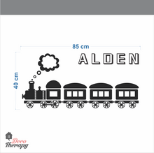 Load image into Gallery viewer, Customized Name With Train Design Wall Sticker