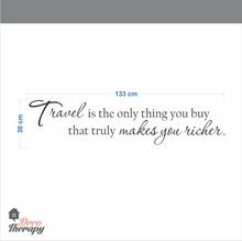 Load image into Gallery viewer, Travel Makes You Richer Wall Sticker