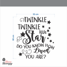 Load image into Gallery viewer, Twinkle Twinkle Little Star How Loved You Are Wall Sticker