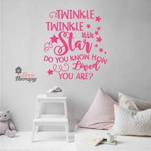 Load image into Gallery viewer, Twinkle Twinkle Little Star How Loved You Are Wall Sticker