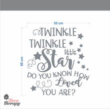 Load image into Gallery viewer, Twinkle Twinkle Little Star How Loved You Are Wall Sticker