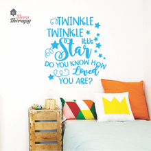 Load image into Gallery viewer, Twinkle Twinkle Little Star How Loved You Are Wall Sticker
