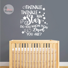 Load image into Gallery viewer, Twinkle Twinkle Little Star How Loved You Are Wall Sticker
