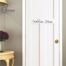 Load image into Gallery viewer, Welcome Home On Door Wall Sticker