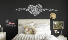 Load image into Gallery viewer, Swirly Black Heart Wall Decal