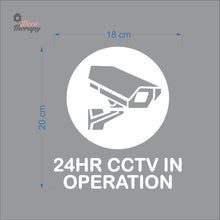 Load image into Gallery viewer, 24HR CCTV In Operation Sign Sticker Self-Adhesive Decotherapy