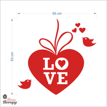 Load image into Gallery viewer, Heart Love Birds Wall Decal Decotherapy