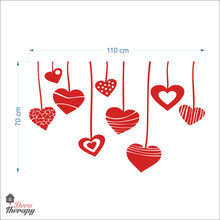 Load image into Gallery viewer, Hearts Hanging DIY Wall Decal Decotherapy