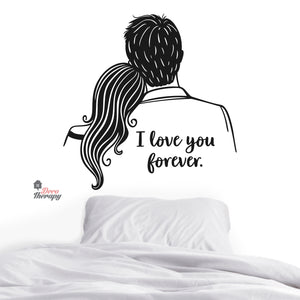 I Love You Forever Couple Wall Decal Decotherapy