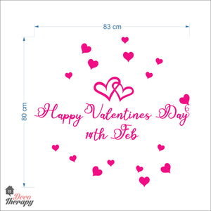 Happy Valentines Day 14th Feb DIY Wall Decal Decotherapy