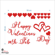 Load image into Gallery viewer, Happy Valentines Day 14th Feb DIY Wall Decal Decotherapy