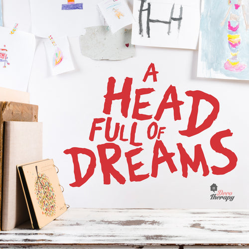 A Head Full Of Dreams Wall Decal Decotherapy