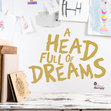Load image into Gallery viewer, A Head Full Of Dreams Wall Decal Decotherapy