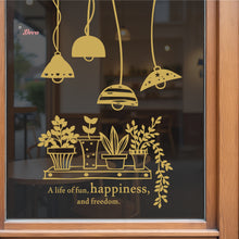 Load image into Gallery viewer, A Life Of Fun Happiness Freedom Vases Hanging Lamps Cafe Store Wall Decal Decotherapy