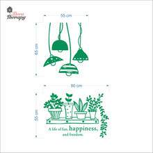 Load image into Gallery viewer, A Life Of Fun Happiness Freedom Vases Hanging Lamps Cafe Store Wall Decal Decotherapy
