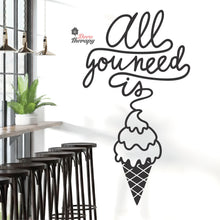 Load image into Gallery viewer, All You Need Is Ice Cream Wall Decal Decotherapy