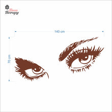 Load image into Gallery viewer, Audrey Hepburn Eyelashes Wall Decal Decotherapy