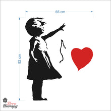 Load image into Gallery viewer, Banksy Girl With Balloon Wall Decal