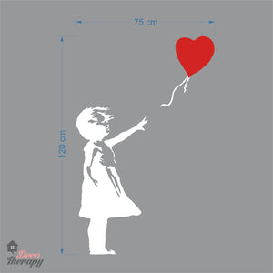 Banksy Girl With Balloon Wall Decal