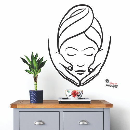 Beauty Face Spa Skin Salon Wall Decal Decotherapy