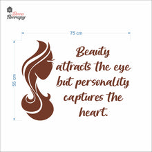 Load image into Gallery viewer, Beauty Attracts The Eye But Personality Captures The Heart Wall Decal Decotherapy