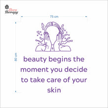 Load image into Gallery viewer, Beauty Begins The Moment You Decide To Take Care Of Your Skin Wall Decal Decotherapy (Copy)