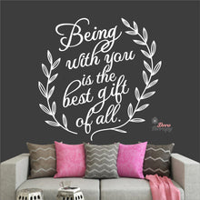 Load image into Gallery viewer, Being With You Is The Best Gift Of All Christmas Wall Decal Decotherapy