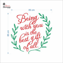 Load image into Gallery viewer, Being With You Is The Best Gift Of All Christmas Wall Decal Decotherapy
