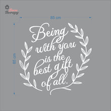 Load image into Gallery viewer, Being With You Is The Best Gift Of All Christmas Wall Decal Decotherapy