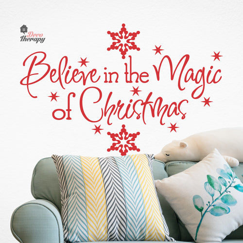Believe In The Magic Of Christmas Wall Decal Decotherapy
