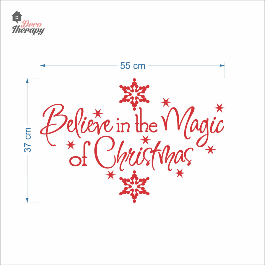 Believe In The Magic Of Christmas Wall Decal Decotherapy