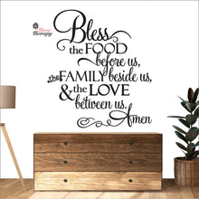 Load image into Gallery viewer, Bless The Food Before Us V4 Wall Decal Decotherapy