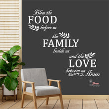 Load image into Gallery viewer, Bless The Food Before Us V5 Wall Decal Decotherapy