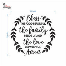 Load image into Gallery viewer, Bless The Food Before Us V1 Wall Decal Decotherapy