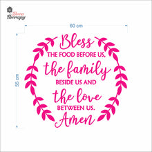 Load image into Gallery viewer, Bless The Food Before Us V1 Wall Decal Decotherapy