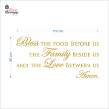 Load image into Gallery viewer, Bless The Food Before Us V2 Wall Decal Decotherapy