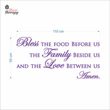 Load image into Gallery viewer, Bless The Food Before Us V2 Wall Decal Decotherapy