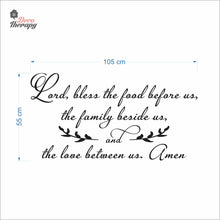 Load image into Gallery viewer, Bless The Food Before Us V3 Wall Decal Decotherapy