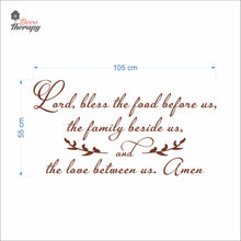 Load image into Gallery viewer, Bless The Food Before Us V3 Wall Decal Decotherapy
