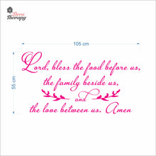 Load image into Gallery viewer, Bless The Food Before Us V3 Wall Decal Decotherapy