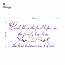 Load image into Gallery viewer, Bless The Food Before Us V3 Wall Decal Decotherapy