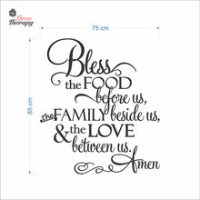 Load image into Gallery viewer, Bless The Food Before Us V4 Wall Decal Decotherapy