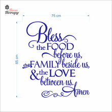 Load image into Gallery viewer, Bless The Food Before Us V4 Wall Decal Decotherapy