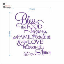 Load image into Gallery viewer, Bless The Food Before Us V4 Wall Decal Decotherapy